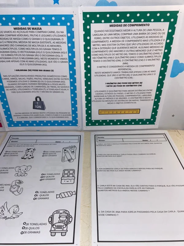UNIDADES DE MASSAS, MEDIDAS DE COMPRIMENTO - Image 3