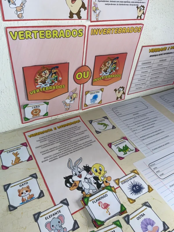 Os Vertebrados e Invertebrados